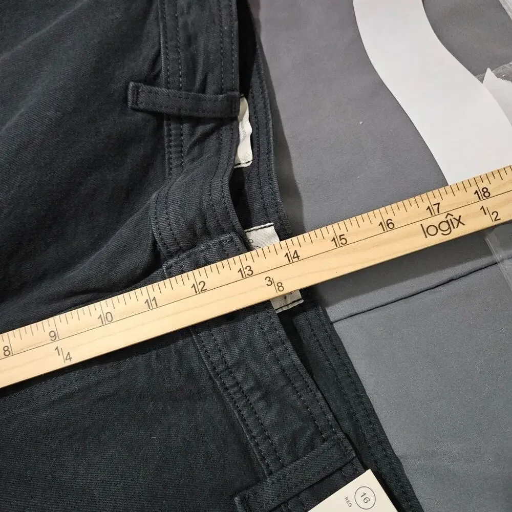 Universal Thread Sailor Wide Leg Jeans Size 16 Womens Black Baggy High Rise